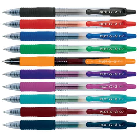 Penna gel a scatto Pilot G-2 0,7 mm blu 001521